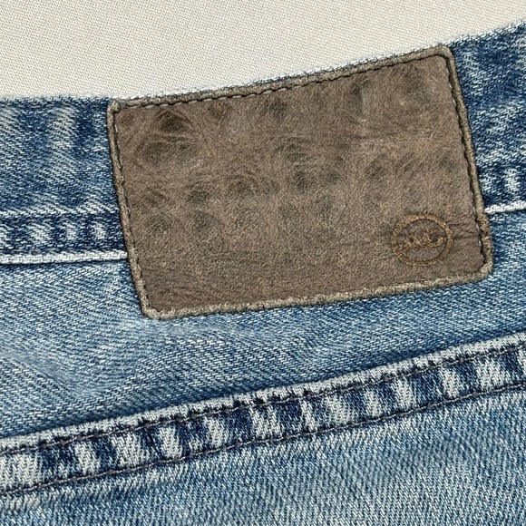 AG Adriano Goldschmied Jeans Mens 33R Light Blue The Matchbox Slim Straight 18Y - Picture 10 of 16
